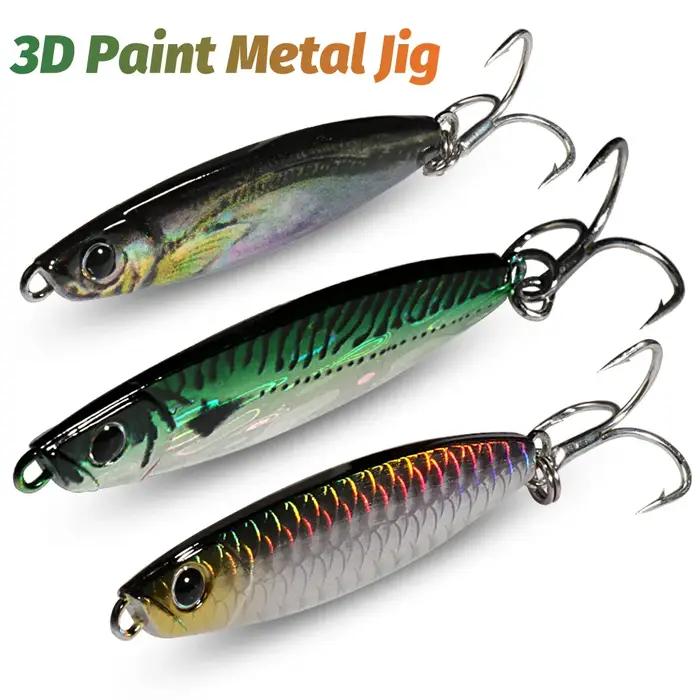 Leurre de pêche en métal 10g 15g 20g Shore Cast Hook Swimbait cuillère gabarit appât artificiel couverture Laser brochet truite Pesca matériel de filature