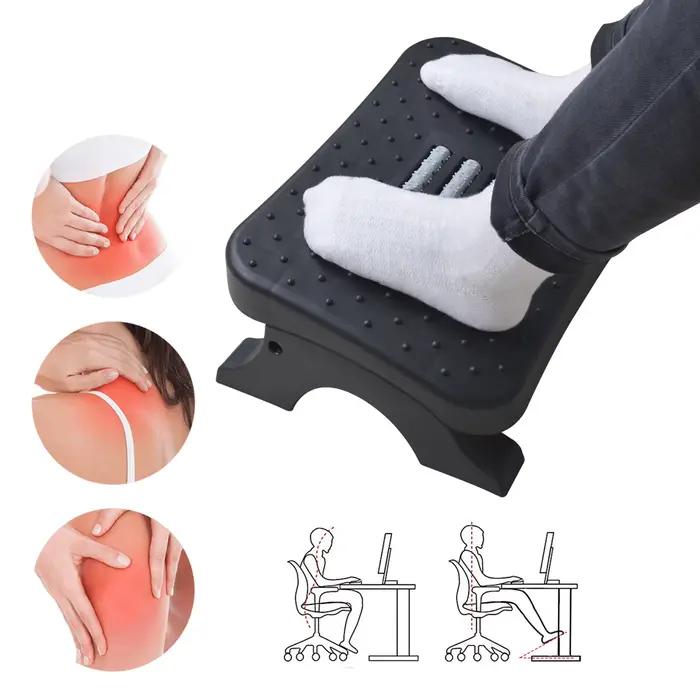 Repose-pieds ergonomique sous le bureau, rouleaux de massage, instituts d'assistance des jambes, tab