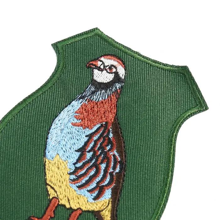 Muy Bien 2 pièces chien de chasse Patch tactique Animal oiseau Badge broderie Applique repassage vêtements autocollant fournitures de couture