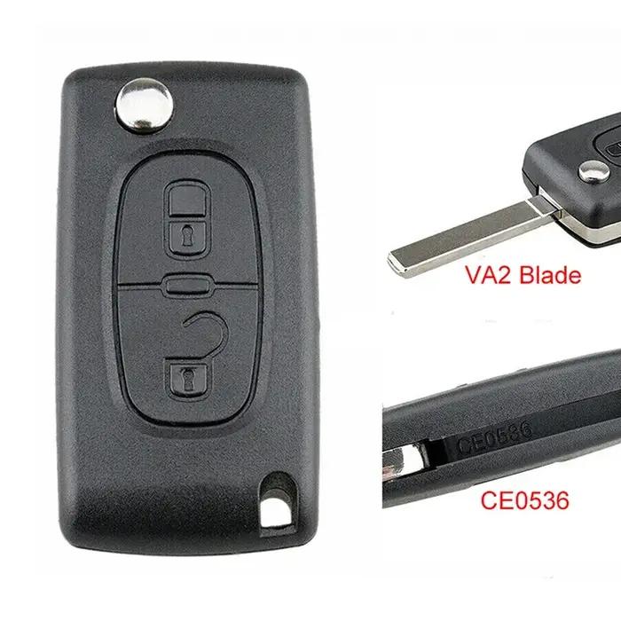 Boîtier de télécommande de voiture à 2 boutons pour KIT Partner, accessoires de remplacement, crista