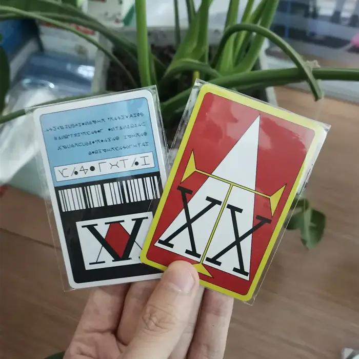 Carte de licence Anime Hunter x Hunter personnages Hisoka Kurapika Killua Zoldyck carte en plastique accessoire de collection cosplay occasionnels femmes