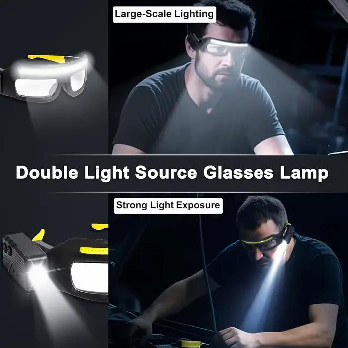 KLASSNUM hommes phare lunettes transparentes lunettes capteur d'onde contrôle lumière LED lunettes d
