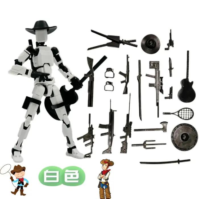Nouvelle figurine articulée T13 imprimée en 3D, modèle de démonstration de costume de policier, multi-articulations mobiles, créative, anti-stress, à assembler