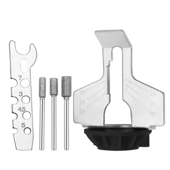 Kit d'affûtage de tronçonneuse, meuleuse électrique, ensemble de fixation de polissage, chaînes de scie, outil, perceuse, ensemble d'accessoires rotatifs