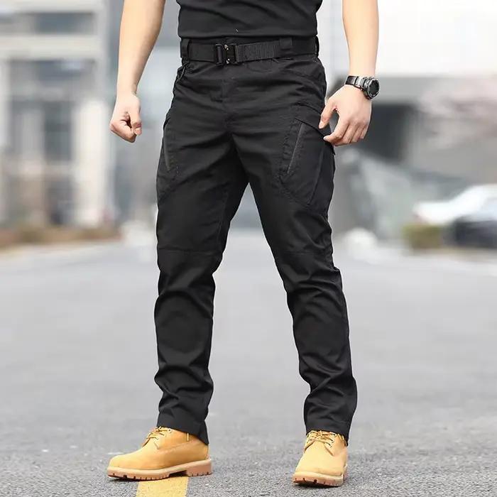 Pantalon cargo tactique homme 6XL grande taille - Multi-poches pour chasse, randonnée et travail