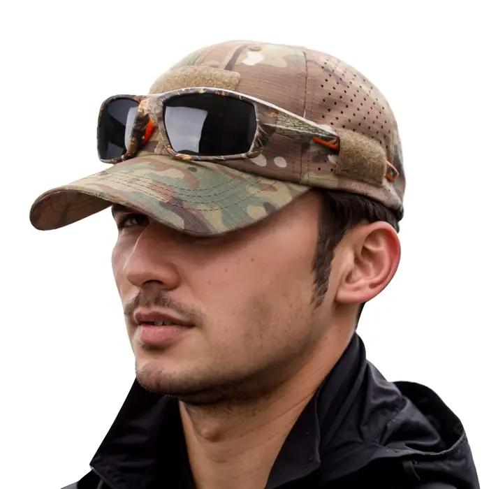 Lot 2 casquettes camouflage respirantes anti-UV - Chasse randonnée camping pêche plage
