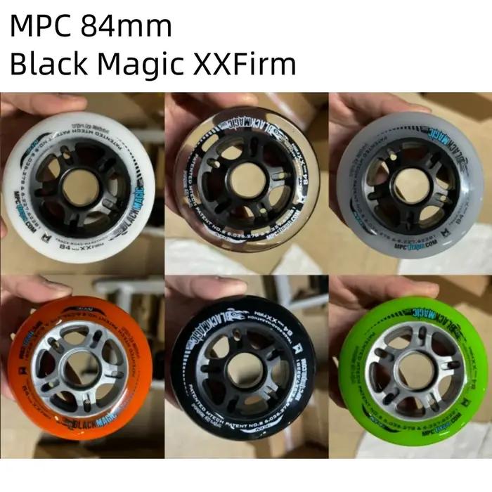 MPC 84mm Black Magic XXFirm roue de vitesse en ligne pour 84mm 84 course vitesse Rodas Road Ruedas XXF Durable Ealstic PU rouleau pneu 8 pièces
