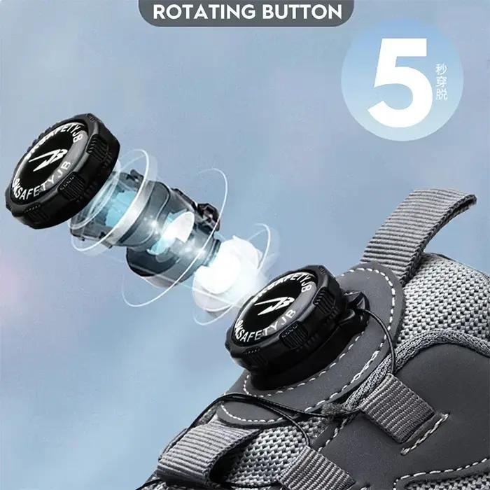 Chaussures de sécurité pour hommes bottes de protection élastiques chaussures décontractées à la mode respirantes protection contre les odeurs chaussures de travail pour hommes occasions spéciales
