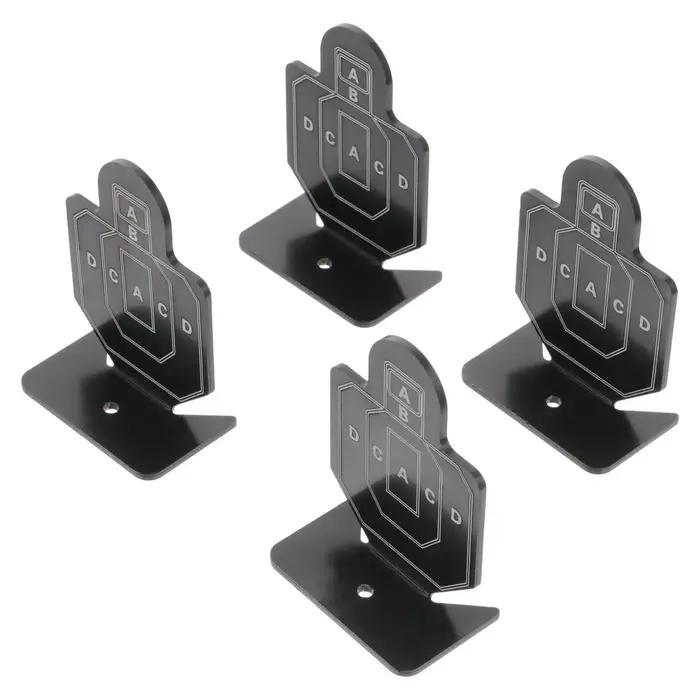 Lot de 4 cibles d'entraînement au tir en alliage d'aluminium – Pratiques pour l'extérieur, amélioren