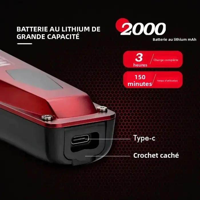 WMARK NG-125 tondeuse à cheveux professionnelle 7500 tr/min