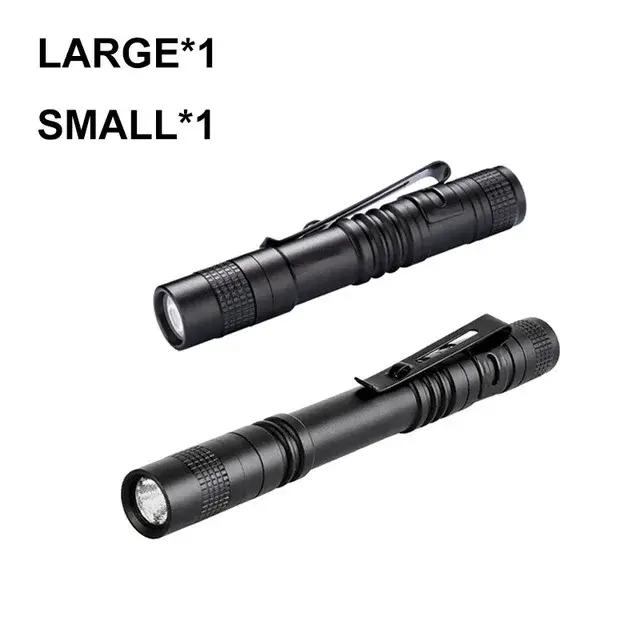 Mini lampe de poche LED haute puissance résistante aux chocs pour chasse camping randonnée dentiste et activités de plein air
