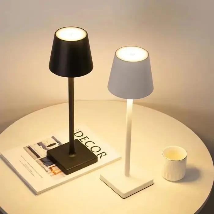 Lampe de bureau LED lampe de Table Rechargeable Usb Bar Restaurant Ambiance lampes tactiles sans fil