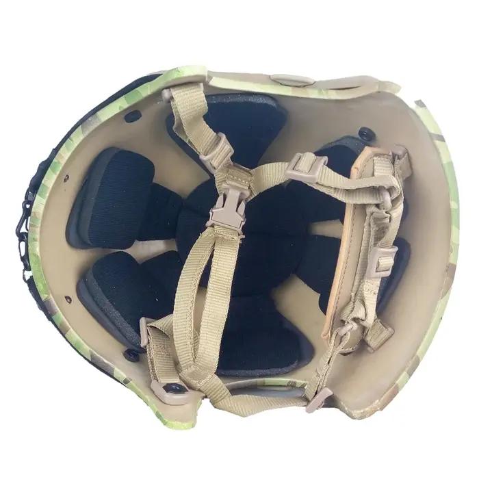 Système de rétention 4 points pour casque de chasse - Sangle mentonnière avec boulons pour Mich