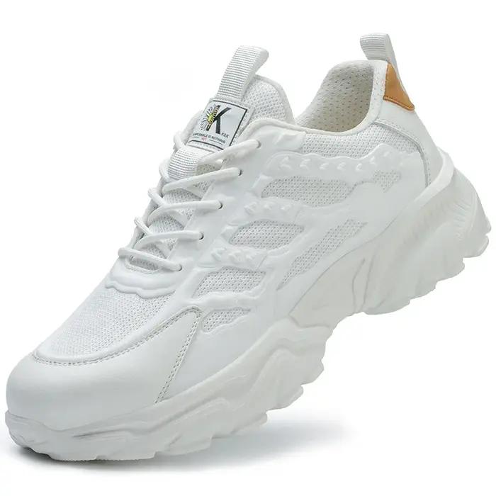 chaussures de travail blanches chaussures de sécurité légères et confortables homme femmes chaussure