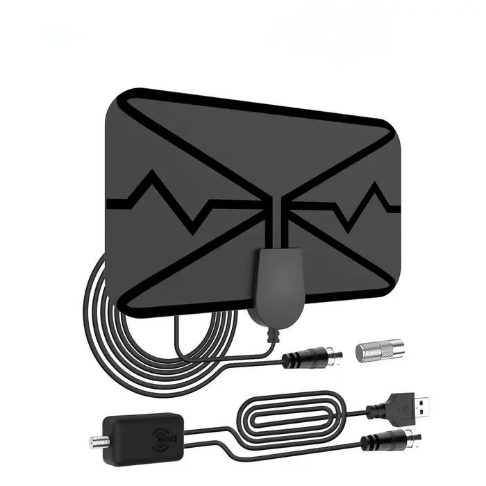 Antenne TV numérique intérieure 4K haute définition à réception à distance, antenne TV numérique int