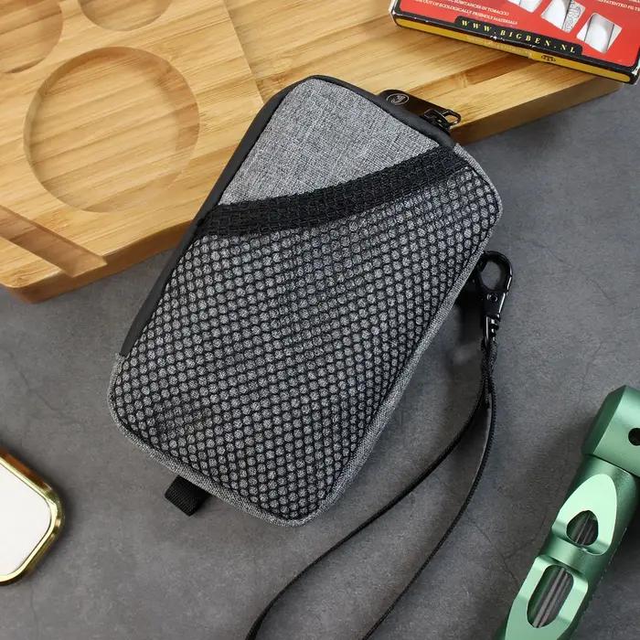 Sac à tabac anti-odeur en polyester avec laque pour cigarettes et herbes, conteneur de rangement élégant et discret pour homme et femme occasions spéciales