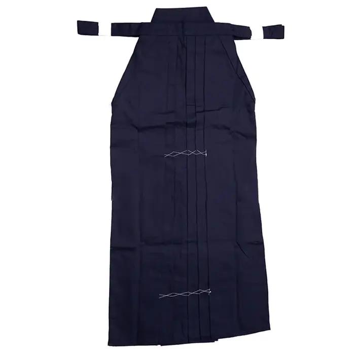 Hakama sportif en coton et polyester pour hommes, arts martiaux, aikido, hapkido, bleu marine, blanc, noir, haute qualité, entraînement intense, cordon de serrage, drap fin, pleine longueur