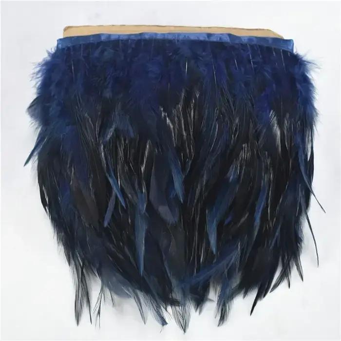 1 mètre de plumes de faisan colorées sur ruban