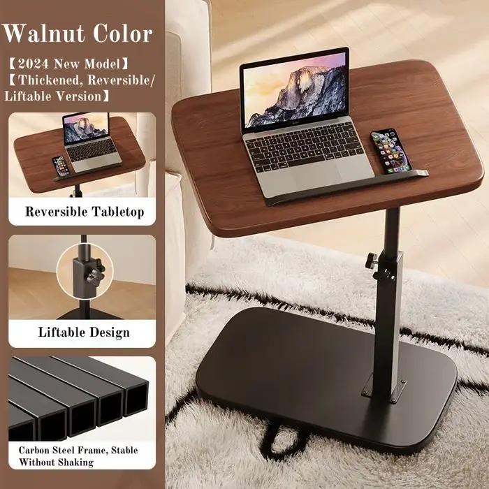 Table d'appoint pliante réglable en métal pour bureau à domicile et salon occasions spéciales kaki foncé noir