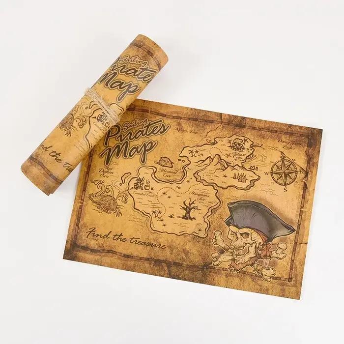 Carte de l'aventure Pirate de la mer des caraïbes
