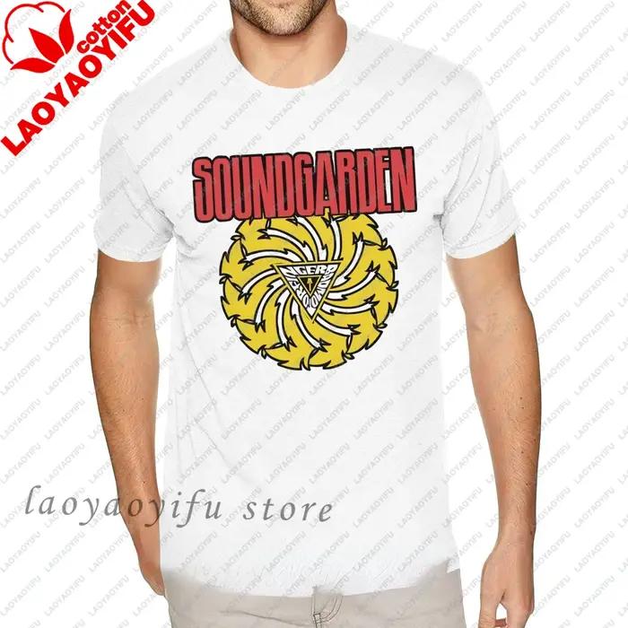 Hommes 80S rétro t-shirt Soundgarden groupe de Rock américain graphique t-shirts Homme décontracté surdimensionné