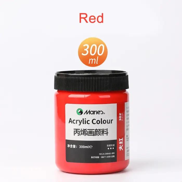 Peinture acrylique blanche 300ml pour peinture murale et art mural résistante à la lumière du soleil pour toile papier verre et céramique