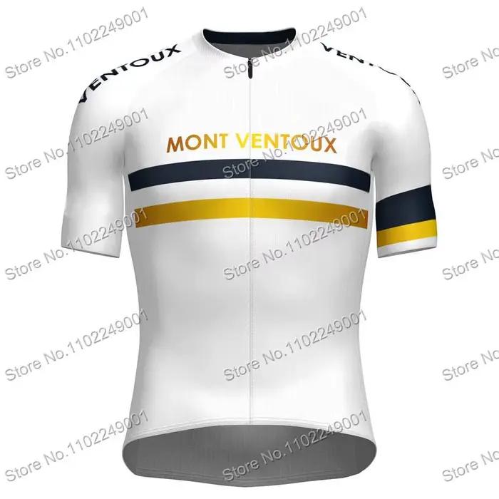 Ensemble de maillot de cyclisme Mont Ventoux avec coussin en gel pour hommes occasion randonnée course de triathlon compétition vélo de route