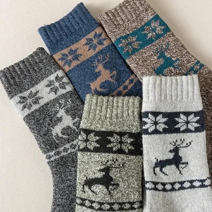 Chaussettes chasse laine épaisse hiver - thermiques pour randonnée cynégétique grand froid