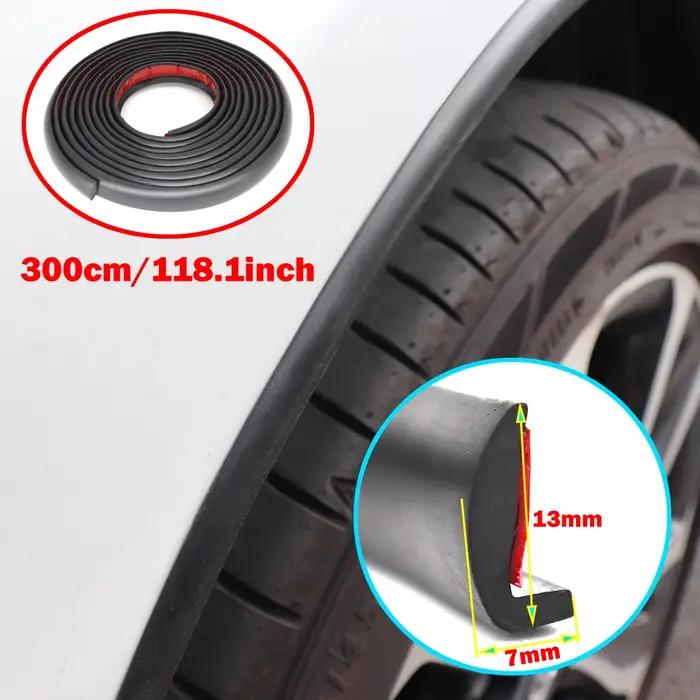 Garde-boue universel en caoutchouc pour voiture, 300cm, protection contre les éclaboussures, Extensi