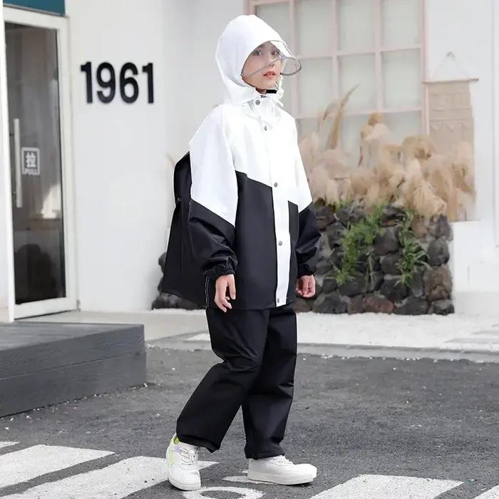 Enfants imperméable costume âge 6-16 ans garçon fille enfants vêtements de pluie enfants manteau de