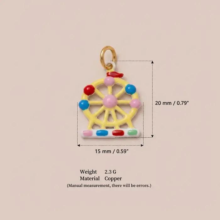 Pendentif DIY en cuivre peint à l'huile plaqué or 14 carats pour femmes avec motifs animaux et options de couleur多样化回复内容,以下是另一种可能的描述方式: --- Un Pendentif Unique pour Créer Votre Histoire Dans un monde où chaque personne est unique, pourquoi ne pas porter un bijou qui reflète cette singularité? Le pen