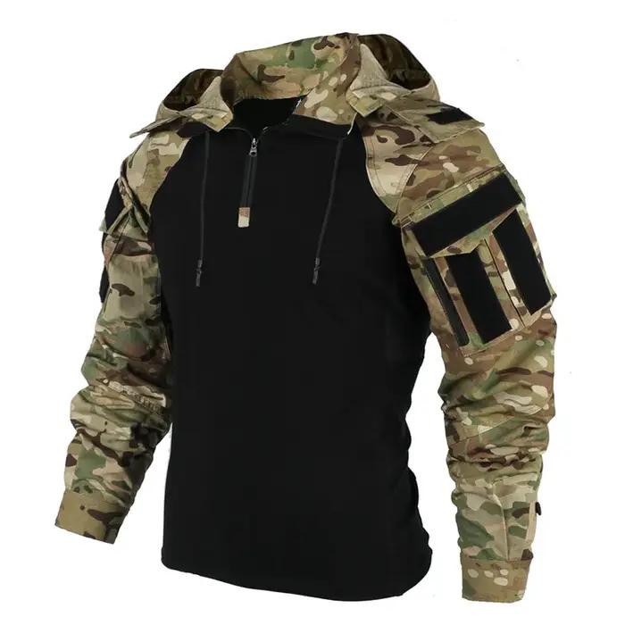 T-Shirt de Combat militaire Multicam de Camouflage CP de l'armée américaine pour hommes