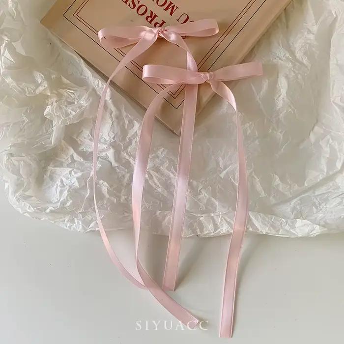Barrettes à cheveux en ruban avec nœud doux pour femmes et filles polyvalentes élégantes pour toutes les occasions