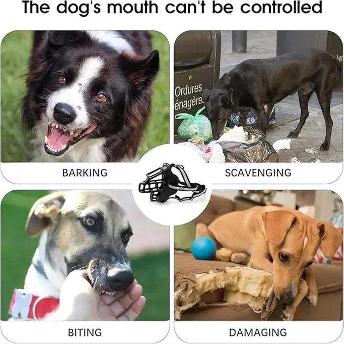 Couverture réfléchissante pour chien confortable et respirante anti-morsure et anti-aboiement pour animaux de compagnie occasions spéciales
