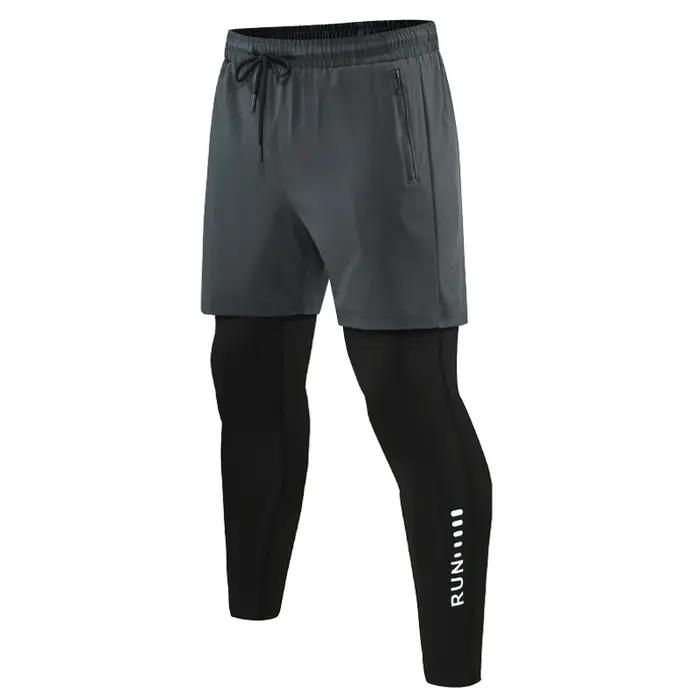 Pantalon de course 2 en 1 pour hommes