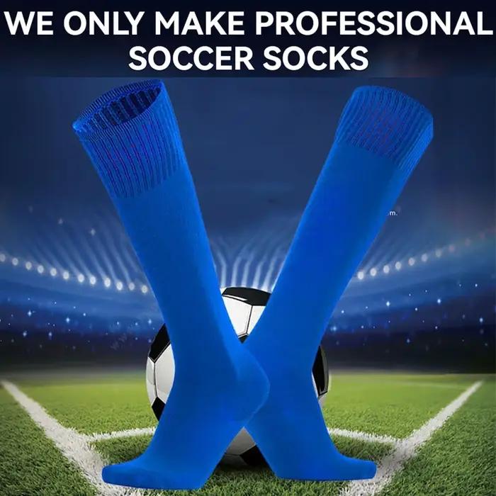 Loogdeel 1 Paire EU30-44 Football Sports Chaussettes sulfGenou Coton Enfants Basketball Bas Football