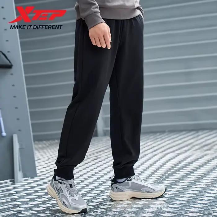 Xtep pantalon en tricot pour hommes automne pantalon doux à la mode rétro bas confortable 8763296301