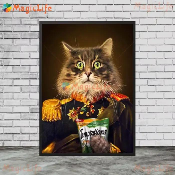 Art mural d'animaux de compagnie impression sur toile moderne sans cadre pour décoration intérieure cadeau occassionnels spéciales