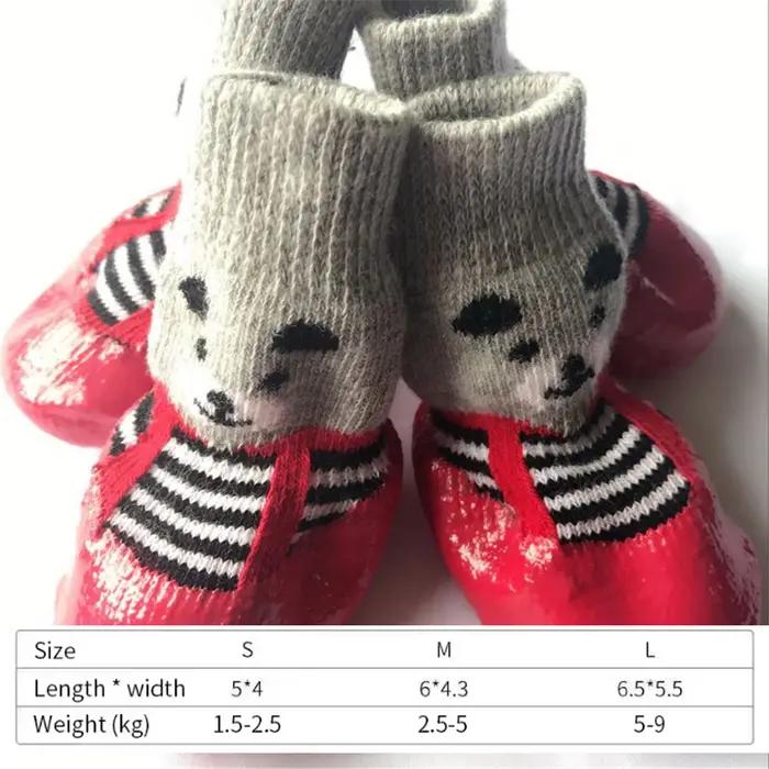 Chaussettes pour chiens pour éviter que les pattes ne soient léchées, chaussons antidérapants pour c
