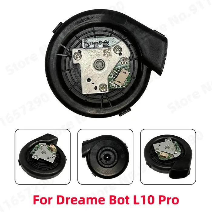Module de ventilateur pour aspirateur robot Dreame Bot L10 Pro D10 Plus D9 MAX Z10 Pro accessoire moteur ventilateur pièces de rechange plastique lisse gris clair