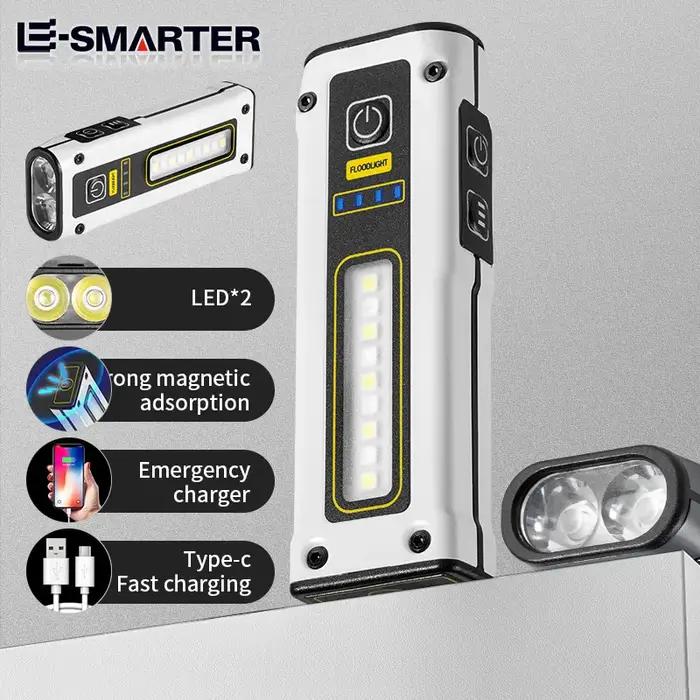 Mini lampe de poche LED aste portable, lampe de service d'urgence extérieure, lampe de poche magnéti