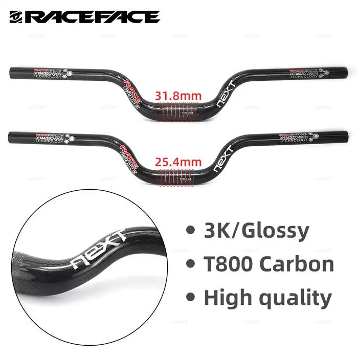 Guidon élévateur en carbone pour VTT et BMX, guidon brillant, visage de course NEXT, 31,8 mm, diamèt