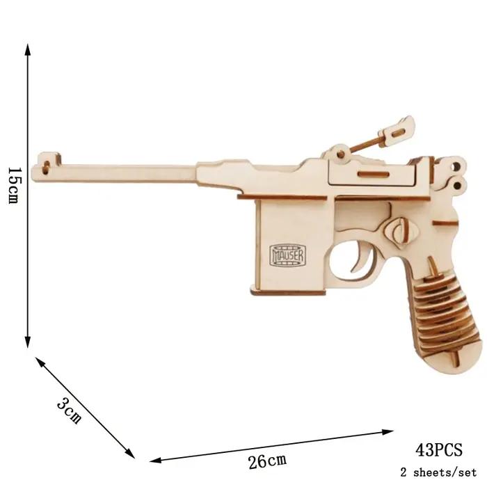 Puzzle 3D en bois AK47