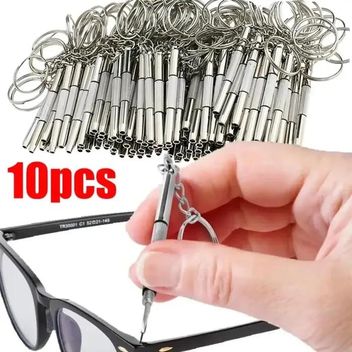 Mini tournevis 3 en 1, lunettes optiques, lunettes portables, Kit de réparation de montre, outil man