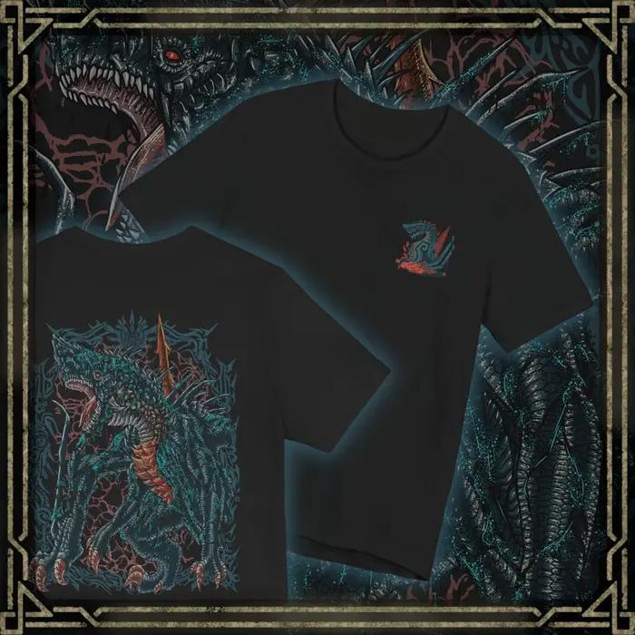T-shirt à motif Monster Hunter pour hommes et femmes