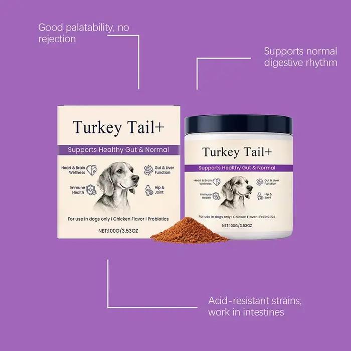 Poudre Probiotique Saveur Bacon pour Chiens – Équilibre de la Flore Intestinale