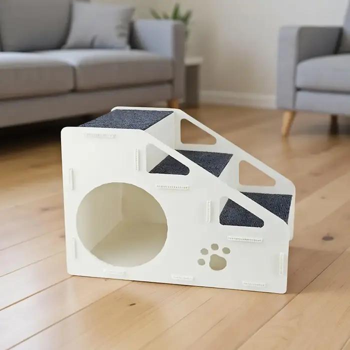 Rampes d'escalier sécurisées pour chiens, antidérapantes, pour chats, chaton en 4 étapes, maison pour lit haut, canapé, zone de jeu, petits, moyens et grands chats