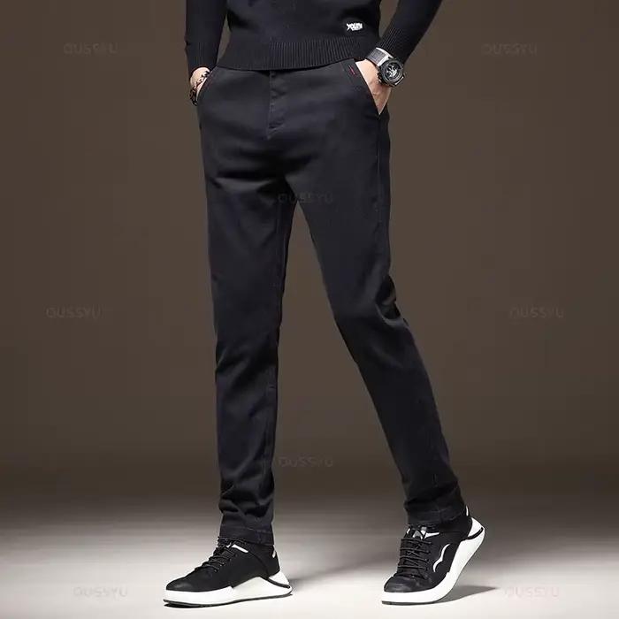Pantalon cargo stretch MINGYU coupe slim - Tissu épais coton pour chasse automne hiver