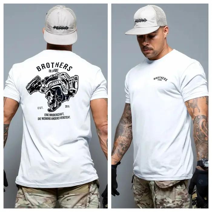 T-shirt décontracté d'été style artistique tactique Acta Non Verba haut de gamme pour hommes et femmes collection 2026 adaptable à toutes les saisons et occasions quotidiennes