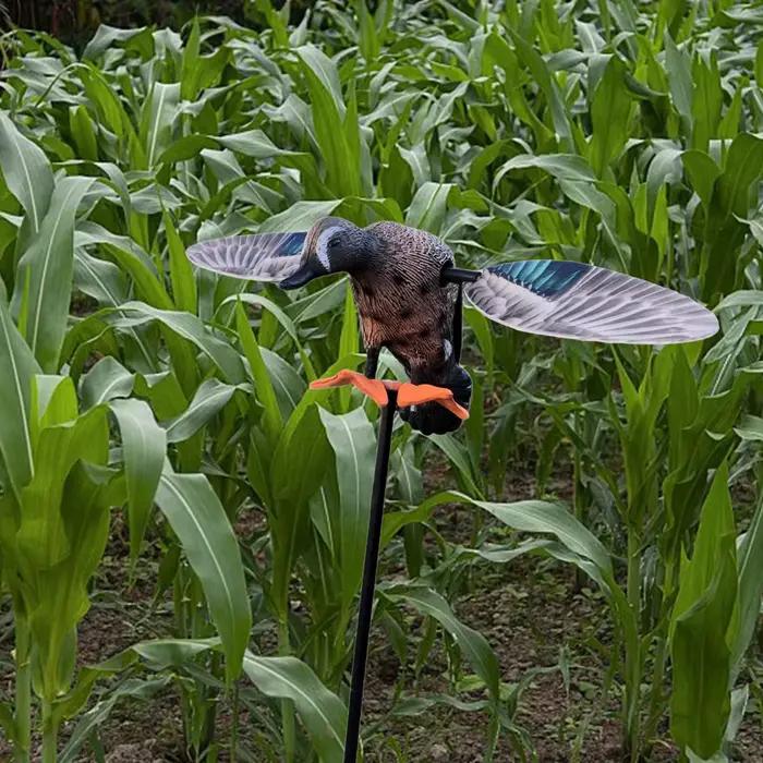 Leurre canard ailes rotatives électrique - Décoy flexible pour jardin, verger et terrasse